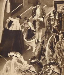 Prinsessa Elizabeth johtaa junaa, 12. toukokuuta 1937
