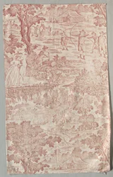 Painettu puuvillakangas, c. 1790.