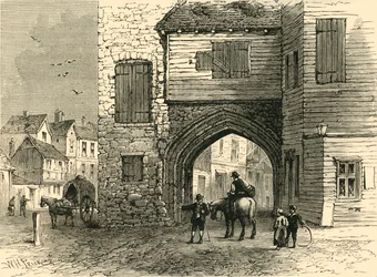 Priory of St. Mary Overy, 1700, c1878.