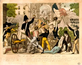 Porte St Denisin myrsky 28. heinäkuuta 1830, 1830 vallankumous, Pariisi
