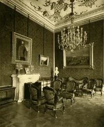 Keisari Franz Joseph I:n yksityinen toimisto Hofburgissa, Wienissä, Itävallassa, n. 1935.