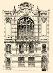 Omakotitalo Pariisissa, 1903.