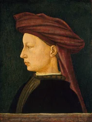 Nuoren miehen profiilimuotokuva, 14301450.
