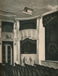 Proscenium ja Stage Boxes Komodie-teatterissa, Berliini, vuodelta 1926