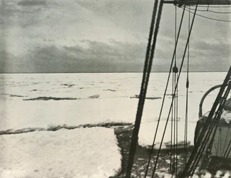 Pushing Through Floes In the Ross Sea, c1908, 1909.