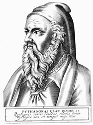 Pythagoras c560 - 480 eKr., kreikkalainen filosofi ja tiedemies