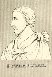 Pythagoras, n. 570-c 495 eKr., 1830.
