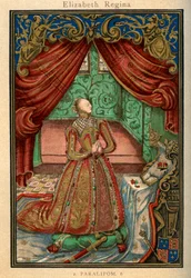 Kuningatar Elisabet I rukouksessa, 1569, 1893