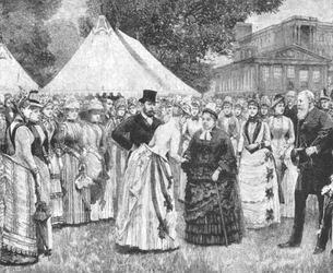 Queen Victorias Jubilee Garden Party Buckinghamin palatsissa, 29. kesäkuuta 1887, 1901.