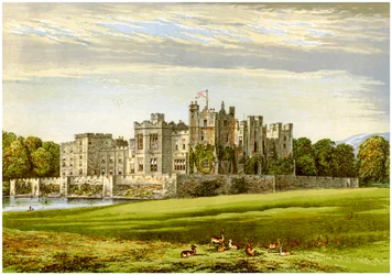 Rabyn linna, Durhamin kreivikunta, Clevelandin herttuan koti, vuodelta 1880