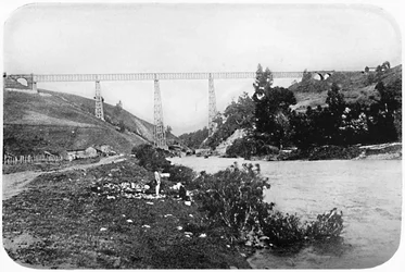 Rautatiesilta Malleco-joen yli, Araucania, 1911