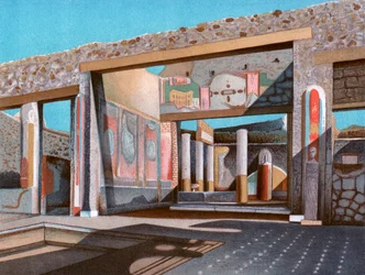 Pankkiiri Lucius Caecilius Iucundusin talon jäänteet, Pompeji, 1902