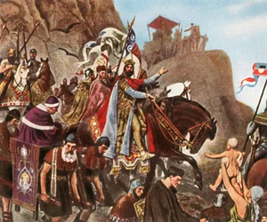 Henrik III:n paluu ensimmäiseltä matkaltaan Roomaan, 1936.
