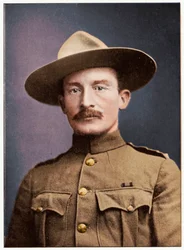 Robert Stephenson Smyth Baden-Powell, brittiläinen sotilas, 1900.