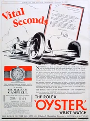 Rolex Oyster -rannekellomainos, 1931