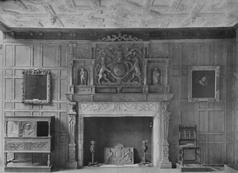 Huone Bromley-By-Bowin vanhasta palatsista, 1908