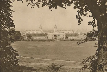 Royal Naval College Greenwichissä, Once a Hospital for Disabled Sailors, c1935.