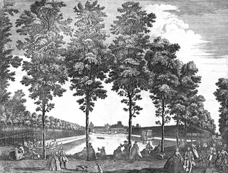 Fontainebleaun kuninkaallinen palatsi, Ranska, 1750