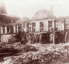 Rauniot, Louvain, Belgia, c1914-c1918