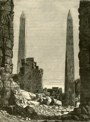 Rauniot Karnakissa, 1890.