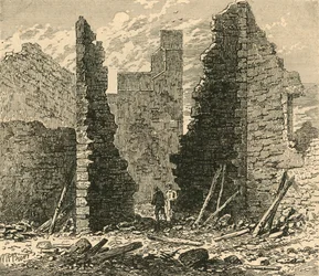 Barbicanin rauniot Ludgate Hillillä, 1792, 1897.