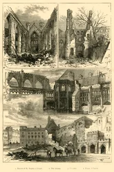 Parlamenttitalon rauniot, 1881.
