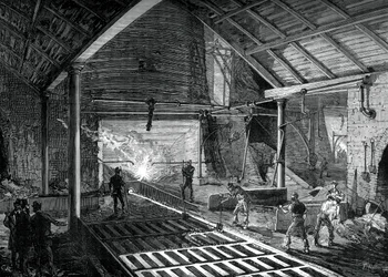 Sulan raudan juokseminen sioihin, c1880