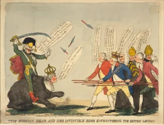 Venäjän karhu ja hänen voittamaton ratsastaja, 1791