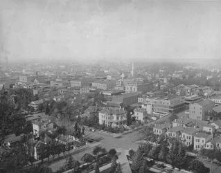 Sacramento, Kalifornia, Kapitolisen kupolista, vuodelta 1897.