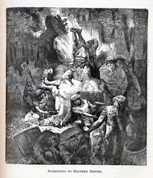 Uhraaminen pakanajumaluuksille, 1882