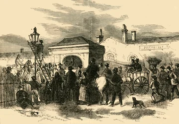 Hyde Park Turnpike, c1876, myynti.
