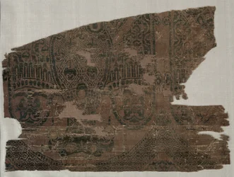 Samiittisirpaleita kaksipäisten kotkien kanssa, Saint Bernard Calvon haudasta, 1200-1243.