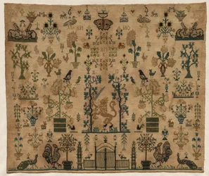 Sampler-fragmentti, 1813.