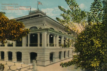 Santiago de Kuuba. Vista Alegre - Kahvilaravintola. Kahvila ja ravintola, c1910