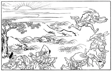 Kohtaus Demon Legionin yömatkasta, 1400-luku 1886