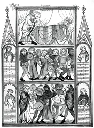 Kohtauksia Fauvelin tarinasta, 1400-luku, 1870