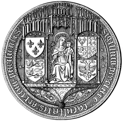 Neljän kansakunnan eli filosofisen tiedekunnan sinetti, 1500-luku, 1849