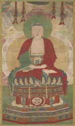 Istuva Amitabha, 1500-luvun loppu - 1600-luvun alku.