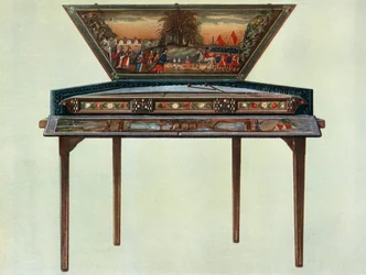 1700-luvun dulcimer H. Boddingtonsin kokoelmasta, 1948