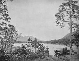 Shelving Rock Mountain, Lake George, New York, 1897.