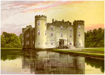 Shirburn Castle, Oxfordshire, Earl of Macclesfieldin koti, c1880
