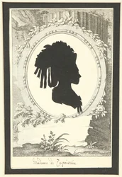 Siluettimuotokuva Natalia Kirillovna Zagryazyskaya os. Razumovskaya 1747-1837, 1777-1782
