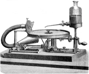 Äänentallennuslevyn sähkömoottorin akun neste, c1880