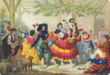 Espanjalaiset tanssijat, 1800-luvun puoliväli