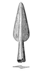 Keihäänkärki Homblièresistä, Aisne, Ranska, 1893