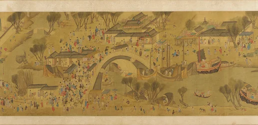 Kevätjuhla joella, Qing-dynastia, 1700-luku.