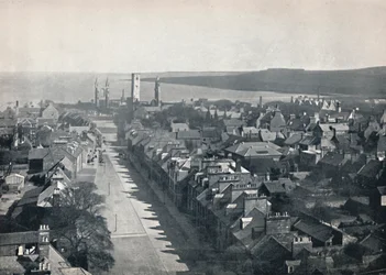 St. Andrews - Näkymä kaupunkiin College Church Towerista, 1895