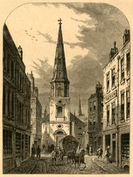 St. Antholinsin kirkko, Watling Street 1868, 1897.