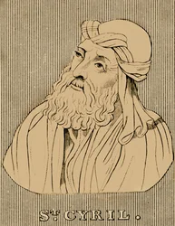 Pyhä Cyril, c376-444, 1830.