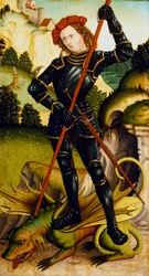 "Pyhä Yrjö ja lohikäärme", c1500